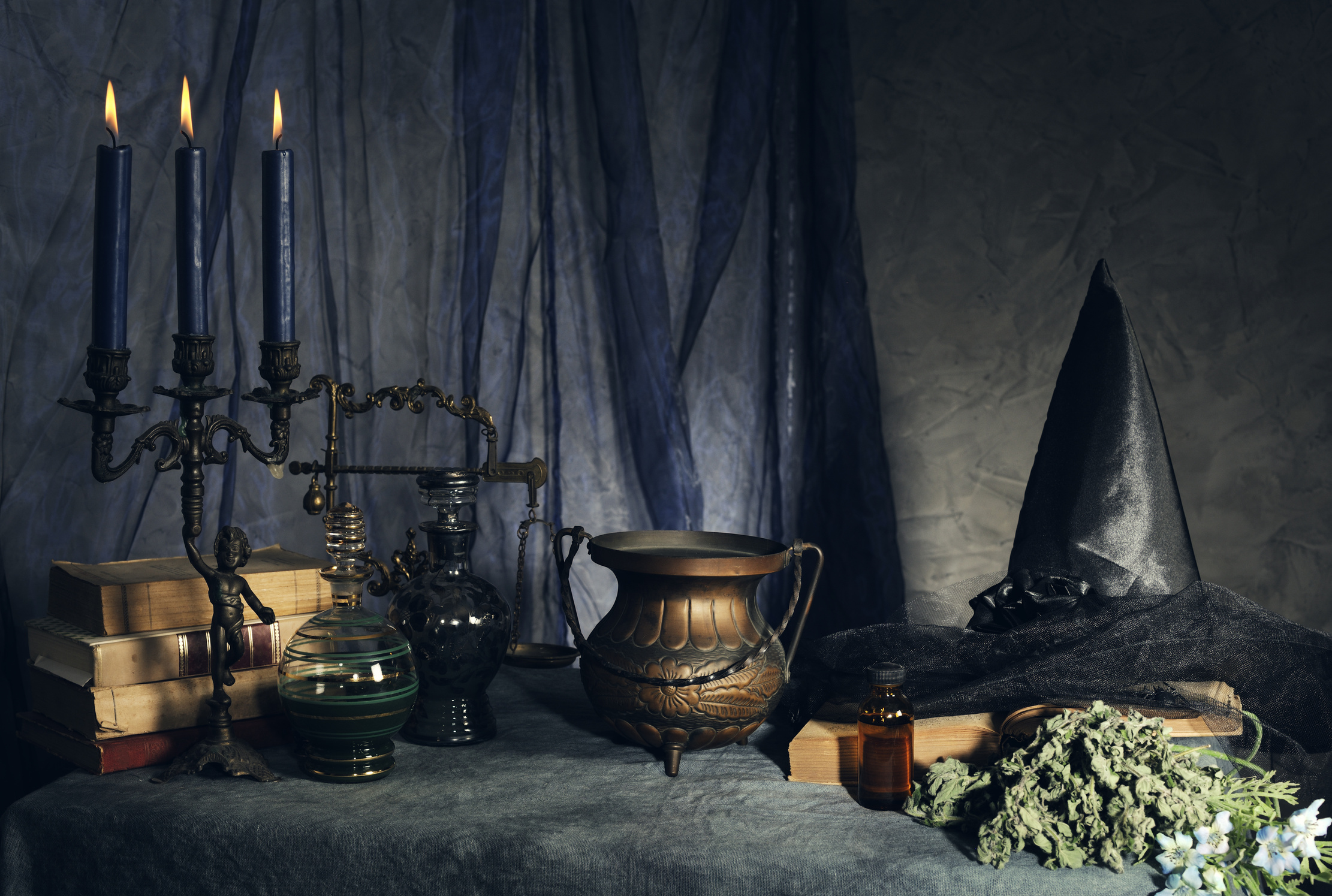 Witchcraft Tools and Interior